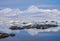 Arctic landscape - ice, sea, mountains, glaciers - Spitsbergen, Svalbard