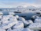 Arctic landscape - ice, sea, mountains, glaciers - Spitsbergen, Svalbard