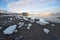 Arctic landscape, ice on the shore