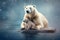 Arctic Love: Mother Bear and Cub on Ice