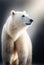 The Arctic Majesty: A Captivatingly Detailed and Beautifully Lit Portrait of a Polar Bear Generative AI