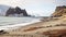 Arctic Oasis: A Cold And Detached Beach With Sandy Cliffs