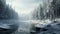 Arctic Palm Beach: A Hyper-realistic Snowy Forest With Unreal Engine 5