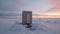 Arctic Solitude: An Isolated Toilet in the Tundra