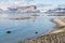 Arctic summer landscape - sea and mountains