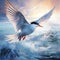 Arctic tern  Made With Generative AI illustration