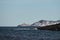 Arctic timelapse of ice mountain ranges at snow landscape. Nobody wild nature environment scenery of climate change