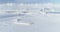 Arctic vernadsky base aerial zoom in view