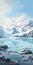 Arctic Wilderness: Hyperrealistic Glacier Painting In 32k Uhd