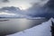 Arctic winter landscapes at Sommaroy, Nordland, Norway
