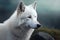 Arctic Wolf (Canis lupus arctoaka Polar Wolf or White Wolf) - Generative AI