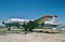 ARDCO Douglas C-54E California water bomber . Taken at Hemet on December 1 , 1990.