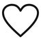 Ardent heart icon, simple style.