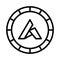 Ardor, ardor cryptocurrency, blockchain, bitcoin, fully editable vector icons