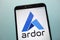 Ardor ARDR cryptocurrency logo displayed on smartphone