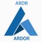 Ardor Coin cryptocurrency blockchain icon. Virtual electronic, internet money or cryptocoin symbol, logo