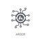 Ardor icon. Trendy Ardor logo concept on white background from C