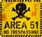 Area 51 sign.vector