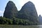 The area around small town Yangshuo in Guangxi Zhuang Autonomous Region in China