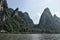 The area around small town Yangshuo in Guangxi Zhuang Autonomous Region in China