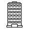 Area multistory building icon outline vector. Exterior area plan