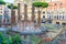Area Sacra di Largo Argentina is square ruins in Rome. Italy