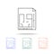 Area square house icon. Elements of real estate in multi colored icons. Premium quality graphic design icon. Simple icon for