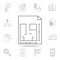 Area square house icon. Set of sale real estate element icons. Premium quality graphic design. Signs, outline symbols collection i