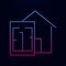 Area square and house nolan icon. Simple thin line, outline vector of real estate icons for ui and ux, website or mobile