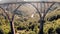 Areal shot of Tara canyon and the Tara river