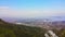 Areal view of a famous Copa Cabana beach in Brazil, Rio de Janeiro. Travel