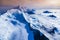 Areal view of Mount McKinley glaciers, Alaska, USA