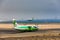 ARECIFE, SPAIN - APRIL, 16 2017: ATR 72 of Binter with the registration EC-JEH ready to take off at Lanzarote Airport