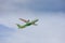 ARECIFE, SPAIN - APRIL, 16 2017: ATR 72 of Binter with the registration EC-MPI take off at Lanzarote Airport