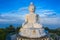 areial photography Phuket big Buddha in sunrise