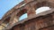 Arena di Verona Detail under a blue sky  