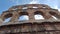 Arena di Verona Detail under a blue sky  