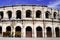 Arena of Nimes city french Roman amphitheater in France