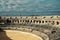 Arena of Nimes, the grand roman amphitheatre in the city of Nimes, France