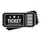 Arena ticket icon, simple style