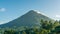 Arenal Volcano, which has an almost perfect cone shape, is one of the biggest tourist attraction in Alajuela, Costa Rica