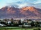 Arequipa, Peru with its iconic volcano Chachani in the background