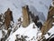 Arete des Cosmiques, in Chamonix, Mont blanc massif