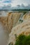 Argentina, America, Waterfalls, devil`s throat. Iguazu Falls on the border of Argentina and Brazil