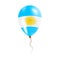 Argentina balloon with flag.