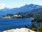 argentina bariloche llao llao lake panoramic view of the luxurious llao llao hotel in summer