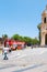 Argentina Cordoba sightseeing bus city tour San Martin square stop