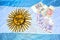 Argentina flag and cash