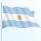 Argentina flag waving