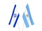 Argentina and Israel flags